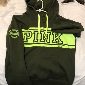 PINK quarter zip hoodie